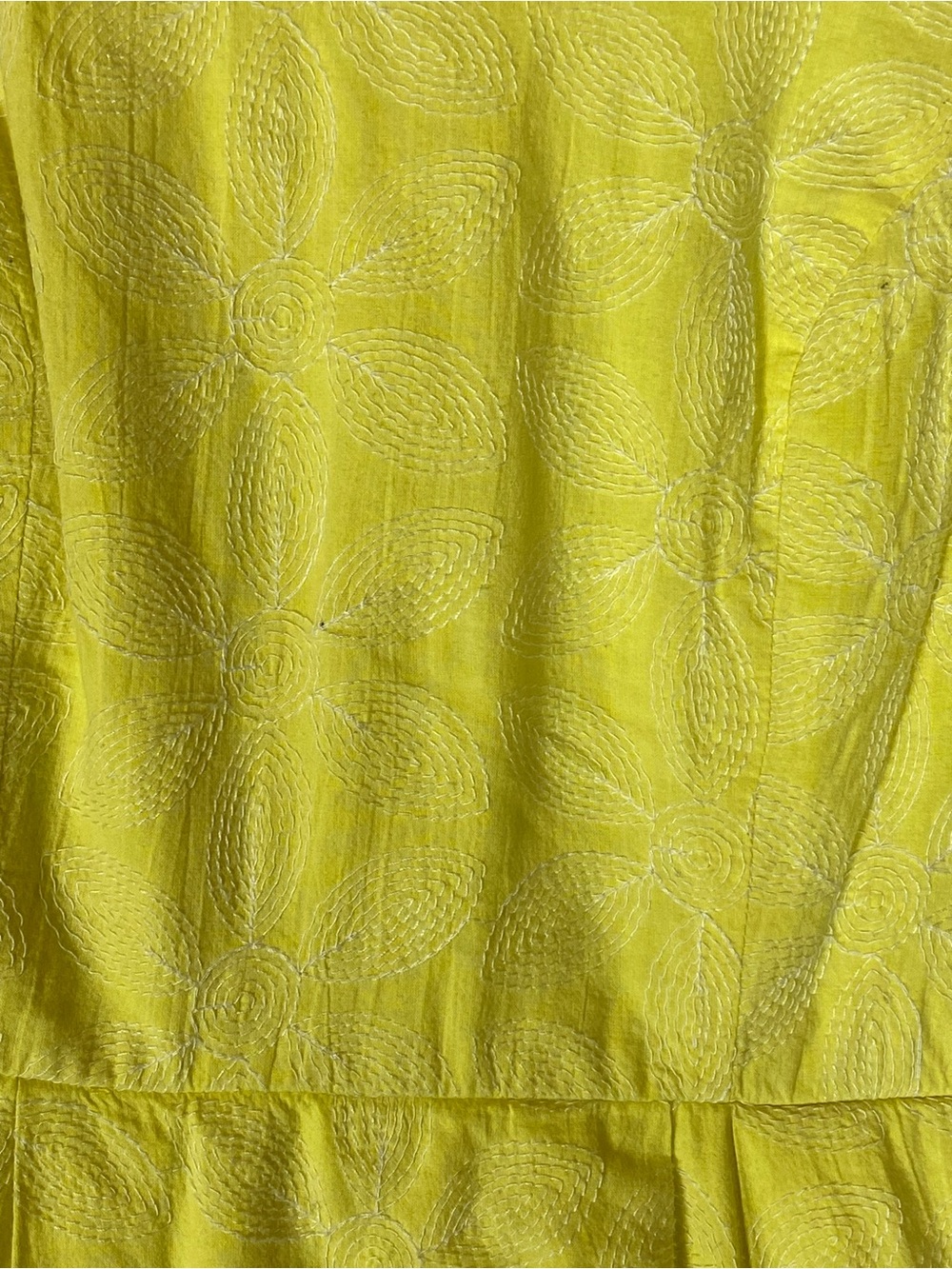 Forever 21 Yellow Floral Embroidered Sundress Cottagecore Lemoncore M Preppy - Picture 2 of 12